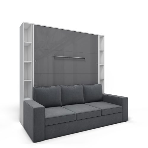 Invent függőleges lehajtható szekrényágy kanapéval és polccal 160 cm