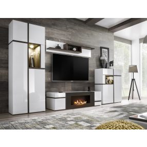 Cross modern elemes nappali bútor biokandallóval