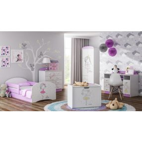 Balerina gyerekszobabútor UV grafikával