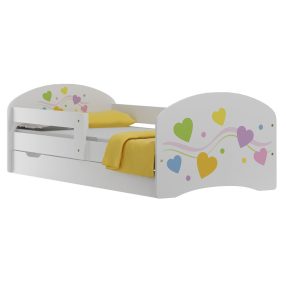 Szívecskék UV grafikás N20S 200x90 cm ágy