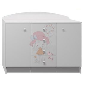 Kislány UV grafikás N12 komód