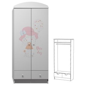 Kislány UV grafikás N9 gardróbszekrény