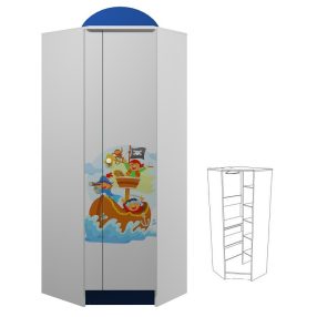 Kalóz UV grafikás N27 sarokgardrób