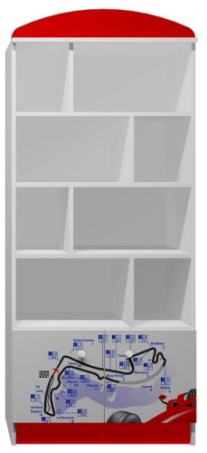 Forma 1 UV grafikás N6 könyvespolc