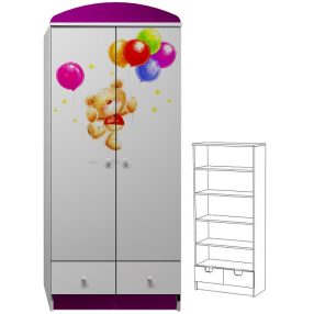 Maci UV grafikás N25 gardróbszekrény