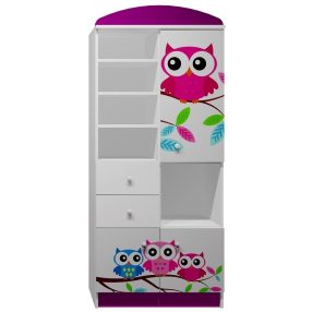 Bagoly UV grafikás N5 könyvespolc