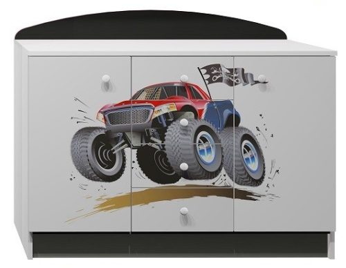 Monster Truck UV grafikás N12 komód