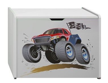 Monster Truck UV grafikás N19 tároló