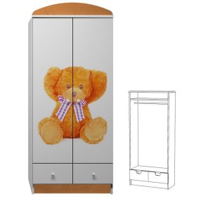 Medve UV grafikás N9 gardróbszekrény