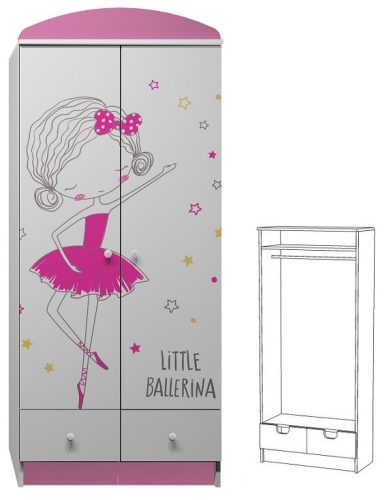 Balerina UV grafikás N9 gardróbszekrény