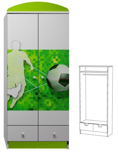 Futball UV grafikás N9 gardróbszekrény