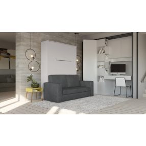 Függőleges szekrényágy kanapéval, 140 cm, Invent