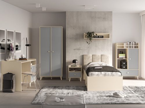 GREY gyerekszobai bútorszett - 90x200-es ággyal