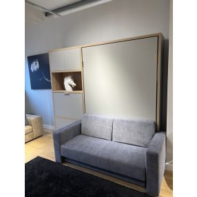 Függőleges szekrényágy kanapéval, 180 cm, EasySleep