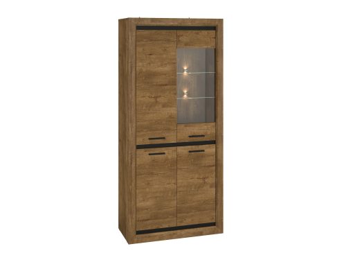 Baltazar 2501 - vitrines szekrény LED világítással