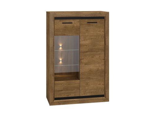 Baltazar 2601 - vitrines szekrény LED világítással
