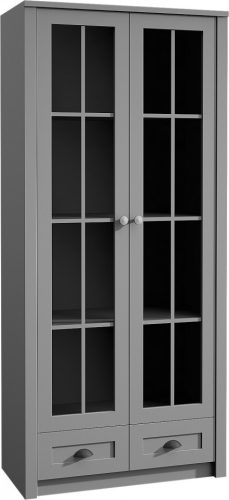 Provence álló vitrines szekrény - 2 ajtós W2S