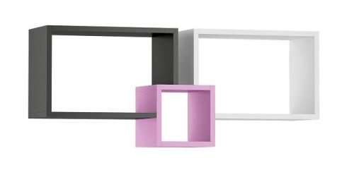 Colors P3 polc - rózsaszín