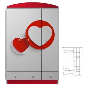 Szív UV grafikával